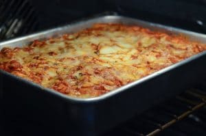 cook frozen lasagna